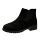 thumbnail image 1 of NECHOLOGY Botas Mujer Adulto Femenino Zapatos Botines mujer Moda Otoño Invierno Mujer Botines Tacón bajo Punta redonda Sólido Cuero de gamuza Slip On Casual (B, 6.5), 1 of 7