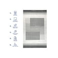 thumbnail image 5 of nuLOOM Chelsea SpinClean Machine Washable Modern Abstract Line Area Rug, 5' x 8', Chelsea Grey, 5 of 7