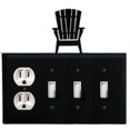 thumbnail image 1 of Cubierta de interruptor triple y salida única Village Wrought Iron EOSSS-119, 1 of 1