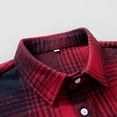 thumbnail image 5 of Lmueinov Long Sleeve Shirt Jackets for Men Lightweight Casual Plaid Button Down Shirt Mens Checkered Outerwear For Outdoor Walking Golf Sports, 5 of 8