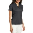 thumbnail image 4 of Mafoose Women's Performance Fine Jacquard Polo T-Shirt Grey Smoke X-Small, 4 of 5