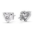 thumbnail image 5 of Heart Shaped 3 Prong Basket Stud Earring One Carat - Fascinating Diamonds, 5 of 8
