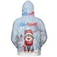 thumbnail image 2 of Hello Winter Manx Smiling in Red Scarf Hat Welcome Christmas All Over Print 3D Hoodie Unisex Merch Hoodies Cat Lover Kitten Owner Gifts - 00017, 2 of 6