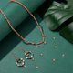 thumbnail image 5 of 30 colgantes de estrella de latón con circonitas cúbicas transparentes chapados en oro de 18 quilates o platino auténtico para pulseras, collares y bisutería., 5 of 9