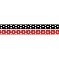 Barker Creek Double-Sided Border, Dots, for Bulletin Boards, Reception Areas, Halls, Break Rooms, Office, School, Home Learning Decor, 3” x 35’ (977)