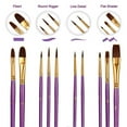 thumbnail image 4 of Acrylic Paint Brush Set 30pcs Round-Pointed Tip Nylon Hair Artist Acrylic Paint Brushes for Acrylic Painting Oil Watercolor, Face Nail Art, Canvas, Miniature Detailing & Rock Painting, 4 of 6