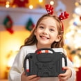 thumbnail image 4 of BMOUO Kids Case for Fire HD 10 & Fire HD 10 Plus Latest Model Tablet (13th/11th Generation 2023/2021 Release), with Shoulder Strap, Lightweight Shockproof Handle, Blue, Black, 4 of 7