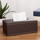 thumbnail image 2 of Caja de pañuelos Miyuadkai en liquidación, caja de pañuelos de cuero minimalista para el hogar, hotel, coche, caja de papel de succión de cuero, en oferta, cocina marrón, 2 of 7