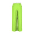 thumbnail image 3 of WFJCJPAF 2025 New Product Khaki Pants for Women Dickies,Women's Fashionable Striped Printed Drawstring Wide Leg Pants - Green M, 3 of 4