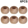 thumbnail image 3 of Hemobllo 6-Pack Packaging Twine for Bouquet Wrapping, 30M Natural Jute String for Floral Arrangements and Crafts, 3 of 8