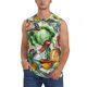 thumbnail image 1 of Fotbe Vegan1 Men's Camiseta sin Mangas Estampada para Hombres, Playera Casual para Gimnasio, Entrenamiento, Playa-X-Large, 1 of 7
