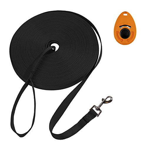 Zhixuanke 1in Wide 15ft 30ft 50ft 100ft 200feet Long Nylon Training Leash Large,Medium Small Dogs Long Lead Camping Backyard Great Training Play 