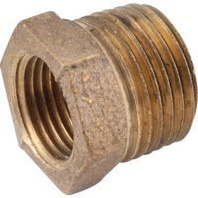 Anderson Metals 1-1/4 in. MPT in. X 1 in. D FPT Red Brass Reducing Bushing