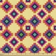 thumbnail image 1 of Cinco de Mayo Fabric by the Yard, Geometrical Pattern of Motifs Repeating Tiles Colorful Elements, Decorative Upholstery Fabric for Sofas Home Accents, 10 Yards, Pastel Yellow Multicolor by Ambesonne, 1 of 4