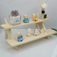 thumbnail image 4 of Display Holder Portable Multi-layer Home Rack Wood Portable Removable Plant Vase Table Decor Fragrance Ladder Shelf Bracket Rack Accessories 2 Layer, 4 of 9