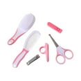 thumbnail image 1 of 6pcs Baby Daily Kit Plastic Material Hair Brush Comb Nail Clipper Scissors for Infants Children Comfort Use, 1 of 8