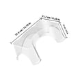 thumbnail image 2 of ELAYARD 1Set Rectangular Transparent Toilet Stool Potty Training Aid Step Stool for Children Toddlers Adults Home Use, 2 of 8