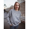 thumbnail image 2 of The Faith Heart Sweatshirt Women -GoatDeals Designs, Female Small, 2 of 4