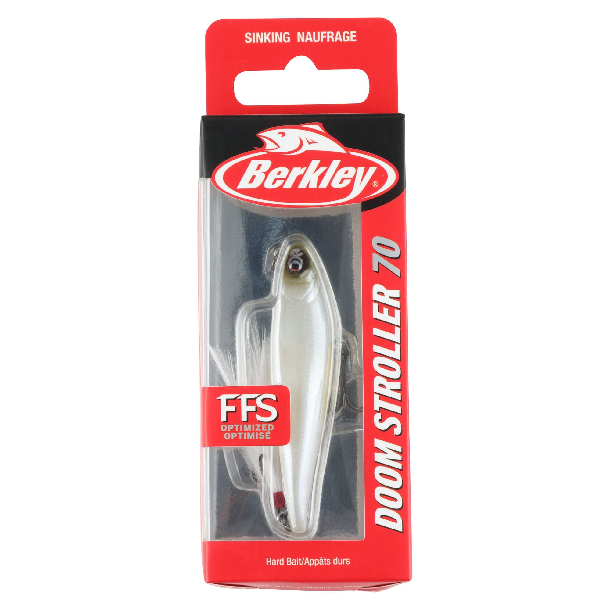 Berkley Doom Stroller Fishing Lure, 2.75 in, French Pearl (1-count)