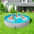 thumbnail image 4 of Yaheetech Portable Pet Swimming Pool Bath Tub for Dogs and Cats, 4XL, Gray, 4 of 6