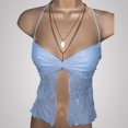 thumbnail image 2 of Women\'sSummerSexyHalterVestWithSpaghettiStrapCharmingBacklessForYouthAdultFemalesOutfit, 2 of 5