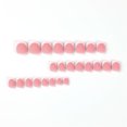 thumbnail image 2 of Fofosbeauty 24pcs Press on False Nails, Square Fake Nails, Short Square French Matte in Common, 2 of 9