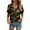 O-Camouflage, variant on Short Sleeve Camo Shirts for Women Plus Size Camouflage Print Basic V-Neck Tee Soft Tops
