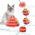 thumbnail image 4 of Plato giratorio Cat Toy con 6 bolas de 3 niveles UPSKY, 4 of 6
