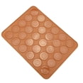 thumbnail image 4 of 30 Agujeros Alfombra de Silicona para Hornear, macarrones Alfombrilla de Silicona Macaron Hoja Pad Pastelería Cake Baking Tool,Tama?o de la cavidad 3.9 x 0.3 cm Ecomeon no, 4 of 6