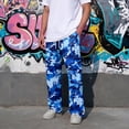 thumbnail image 5 of GrmtClth Mens Camo Cargo Pants Breathable Straight Leg Relaxed Fit Tactical Work Camouflage Military Outdoor Hiking Royal Blue S, 5 of 8