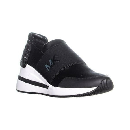 Womens MICHAEL Michael Kors Felix Fasion Sneakers, Black