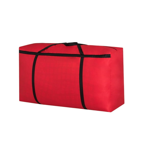 Btomtd Thick Cloth Moving Bags for Storage and Packing, Large Capacity Duffel Totes for Clothes and Bedding, Travel Luggage Moving Bags with Handles, 33L, Red