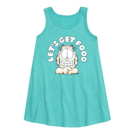 

Garfield - Lets Get Food - Toddler & Youth Girls A-line Dress