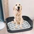 thumbnail image 4 of Open Top Pet Litter Tray Cat Potty Toilet Litter Pan Small Animals Training Pads Black, 4 of 8