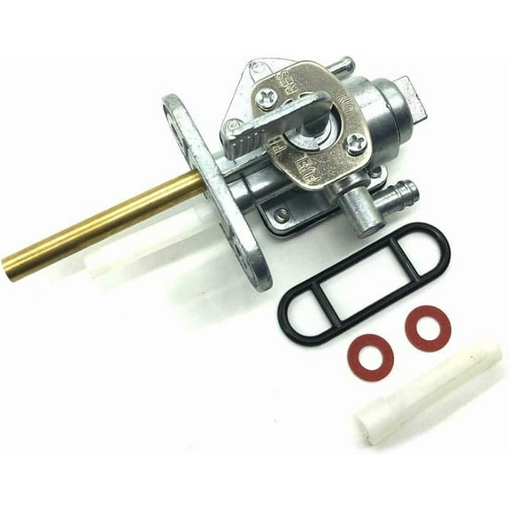 Motorcycle Petcock Tank Switch Fuel Switch Valve Compatible with Kawasaki Vulcan 750 800 EN500 VN750 VN800 Vulcan 750 VN750 51023-S006 YFM Silver
