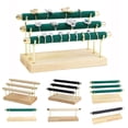 thumbnail image 2 of Bewildely Estante Estable Puro Durable Soporte de exhibición simple 3 capas Maquillaje Tobilleras Diadema Titular Escaparate Dormitorio Almacenamiento y organización del hogar Beige 3 capas Bewildely HA075721-01, 2 of 6