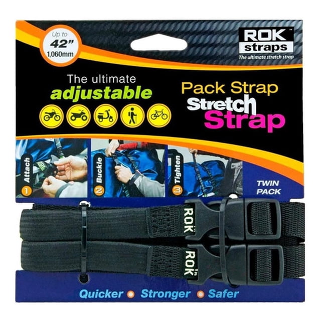 Cintas De Sujecion Rok Straps Medianas Seguras Facil De Usar Multiusos Negra ROK Straps ROK314