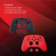 thumbnail image 4 of Verbatim Protective Covers for Xbox Series X/S Wireless Controllers 2pk Blk-Red, 4 of 7