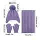 thumbnail image 3 of Warm Cold Padded Knitted Ear Protection Hat Scarf Gloves Three Sets Gloves Can Touch Screen Warm Gift, 3 of 8