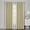 Beige, variant on Sheetsnthings Ava 108-Inch Wide-by-63-Inch Long, Set of 2, Triple Weave-Blackout Curtains with Tie Backs, Cappuccino