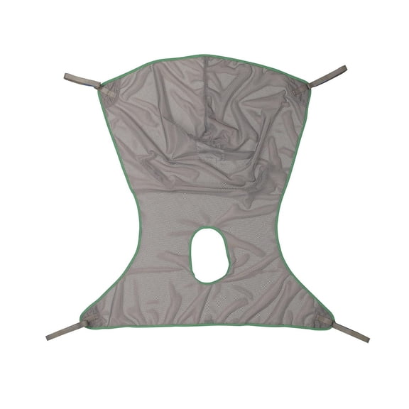 Invacare Premier Comfort Full Body Sling with Commode Opening (X-Large, 550 lb Capacity, Net Fabric)