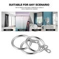 thumbnail image 5 of 24 Pack Metal Curtain Rings, 30mm Internal Diameter Eyelets, Silver, 5 of 5