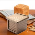 thumbnail image 1 of Square Loaf Pan with Lid Toast Mold Bread Pan Pullman Loaf Pan with Cover Non-Stick Mini Water Cube Toast Box, 1 of 5