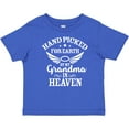 thumbnail image 3 of Inktastic Handpicked for Earth by My Grandma in Heaven Angel Wings Boys or Girls Baby T-Shirt, 3 of 5