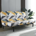 thumbnail image 3 of Shanna Stretch Spandex Polyester 360-Degree Protection Sofa Bed Slipcover, Yellow, 3 of 8