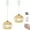 Gold, variant on Kiven Battery Operated Pendant Light with Remote,Set of 2 Rechargeable Hanging Pendant Light Adjustable Height with Crystal Lampshade for Bedroom Kitchen Home Decor Black TB2983