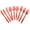 Red, variant on Transparent Plastic Cutlery, Assorted Sizes, 24-Piece