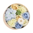 thumbnail image 1 of Caja de flores de rosa de jabón, flores de jabón románticas con aroma floral para aniversario Azul, 1 of 9