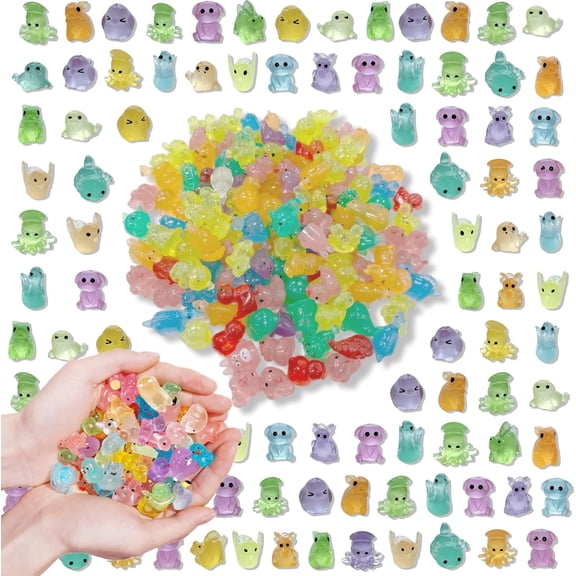 Mini Resin Animals Figures to HideTiny Resin Figurines Animals for Dollhouse Fairy Garden Kit Accessories Aquarium Decor Micro Landscape Ornaments Potted Plant Crafts（40pcs）