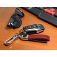 thumbnail image 3 of iPick Image for Ford F-150 Raptor Logo in Black on Genuine Red Leather Loop-Strap Chrome Hook Key Chain, Official Licensed, 3 of 6